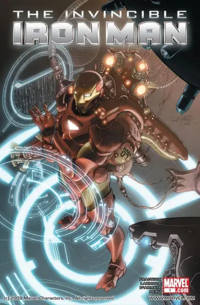 Invincible Iron Man Vol. 2 #1 cover (July 2008)