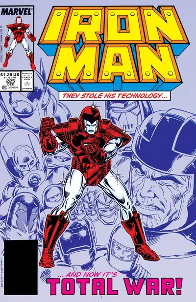 Iron Man #225 cover (January 1988)
